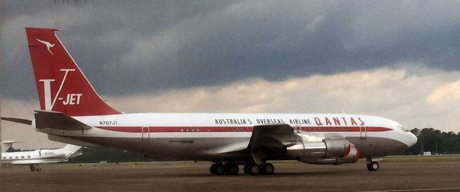 Qantas Boeing 707 Travolta