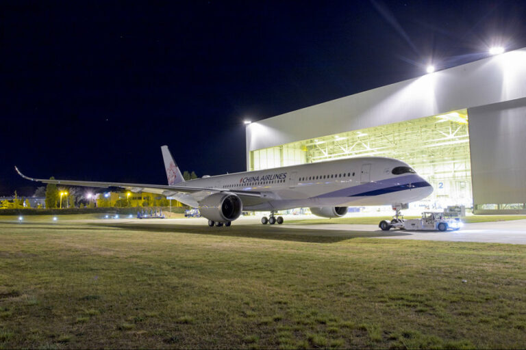 China Airlines’ first A350 XWB ready to start ground and flight tests