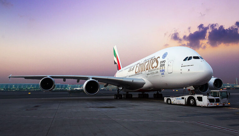 Emirates A380 returns to Houston