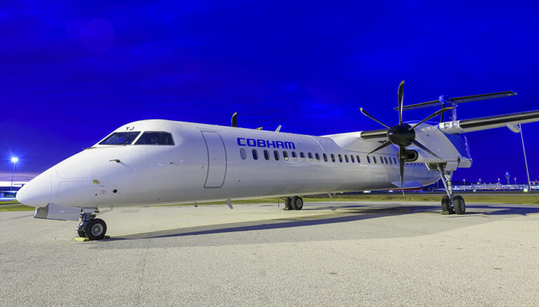 Cobham Takes Delivery of Its First Bombardier Q400 Aircraft