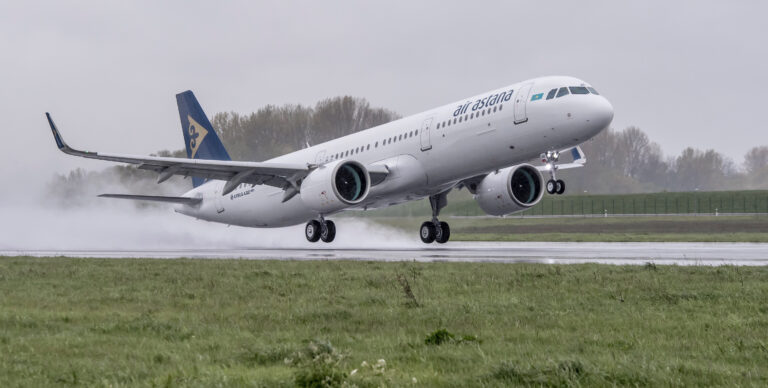 Air Astana Takes Delivery of New Airbus A321-200neo LR Aircraft