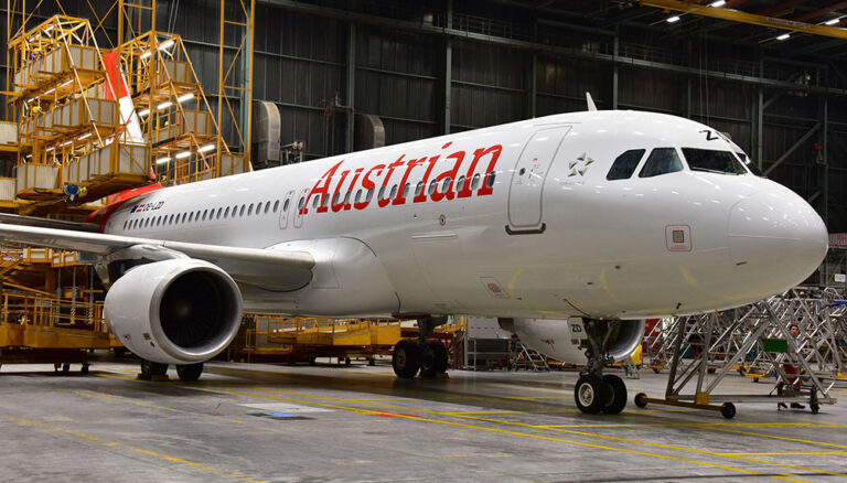 First Additional Austrian Airlines A320 Aircraft Arrives in Vienna