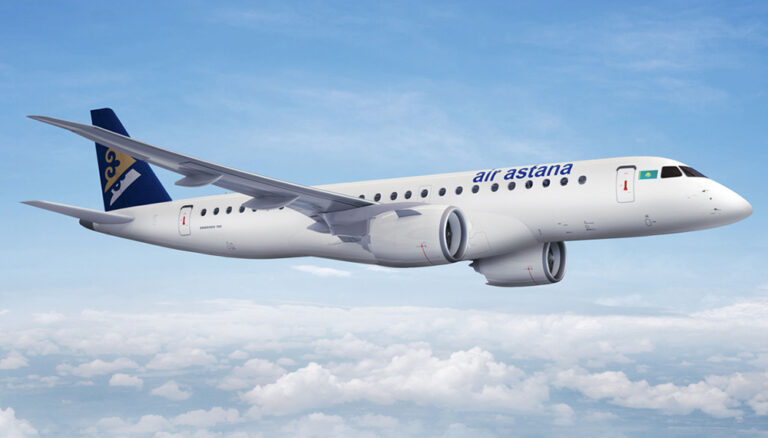 Air Astana Leases Five E190-E2s From Aercap