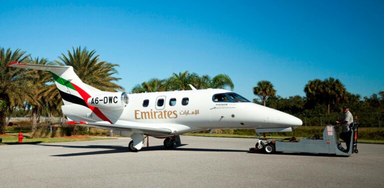 Emirates Flight Training Academy Welcomes Its First Embraer Phenom 100EV