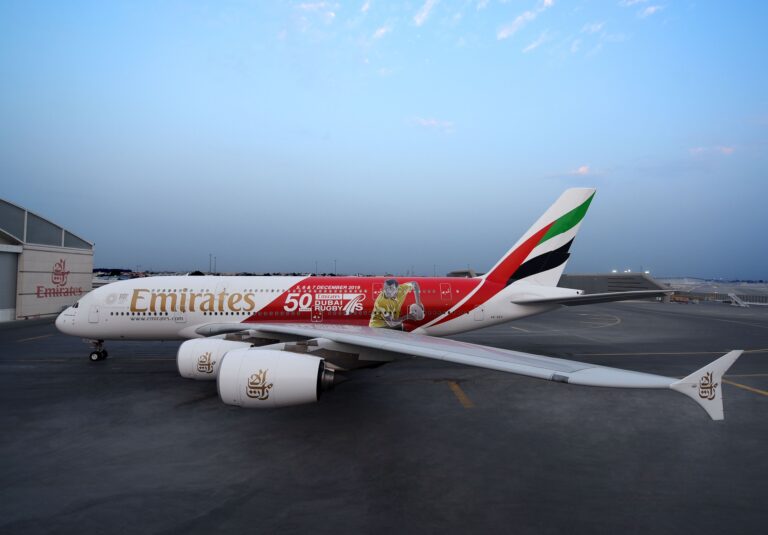 Emirates Unveils New Dubai Rugby Sevens A380 Livery
