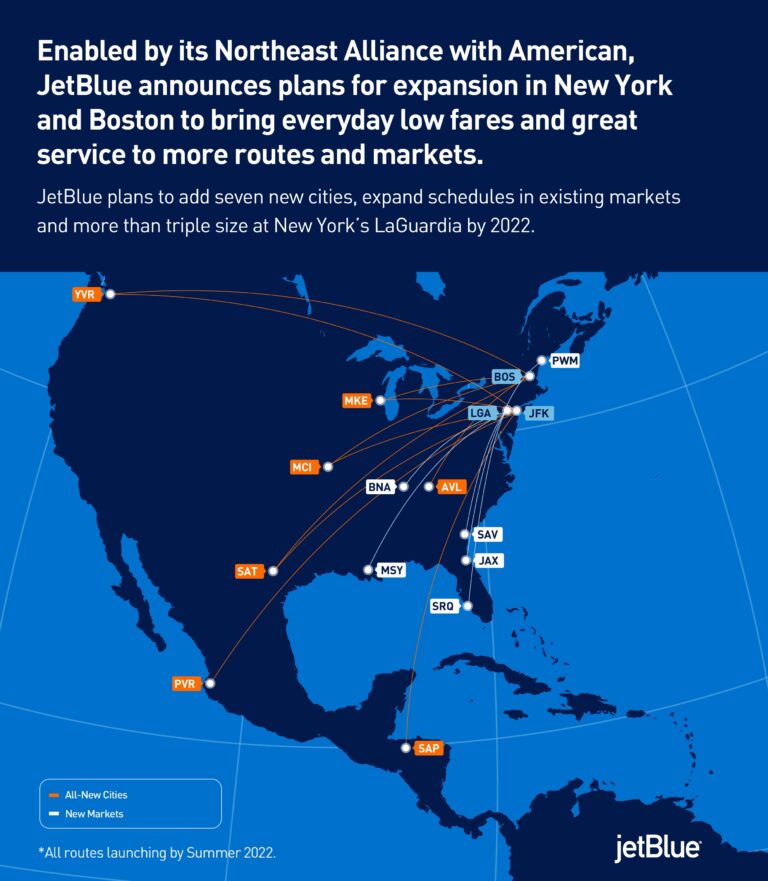 JetBlue Adds Guyana to Its International Route Network