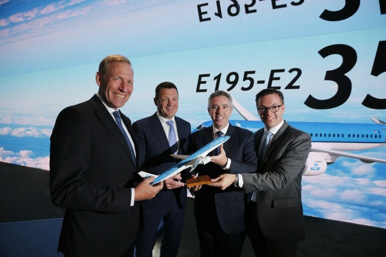 KLM to Buy Up to 35 Embraer 195-E2 Jets