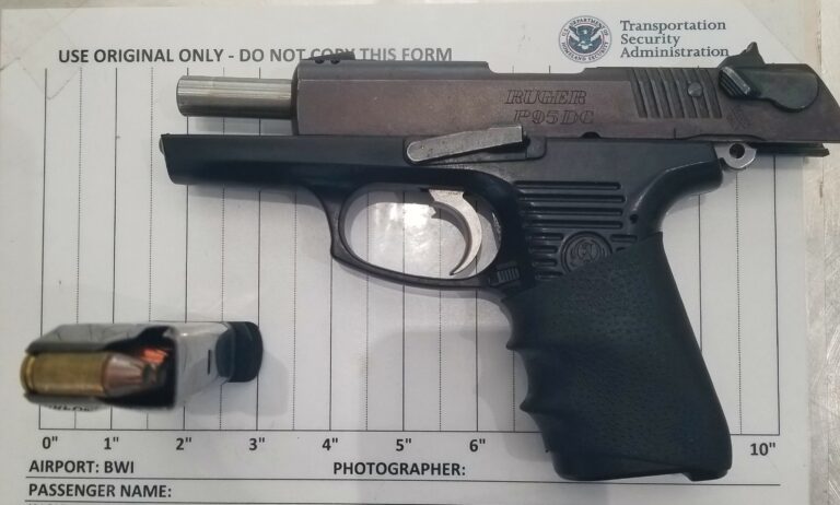 Man Arrested After TSA Caught Him with Firearm at BWI Airport