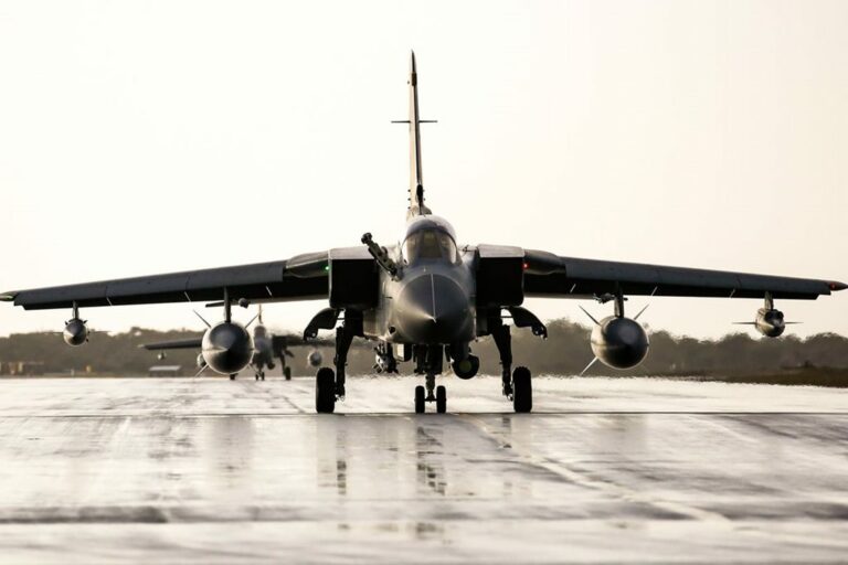 RAF Tornado Returns From Operations for the Last Time