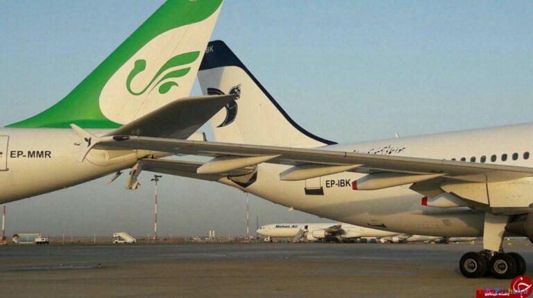 Two planes involved in minor collision at Teheran Airport
