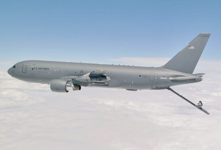 U.S. Air Force aircrews make history with first KC-46A Tanker refueling flight