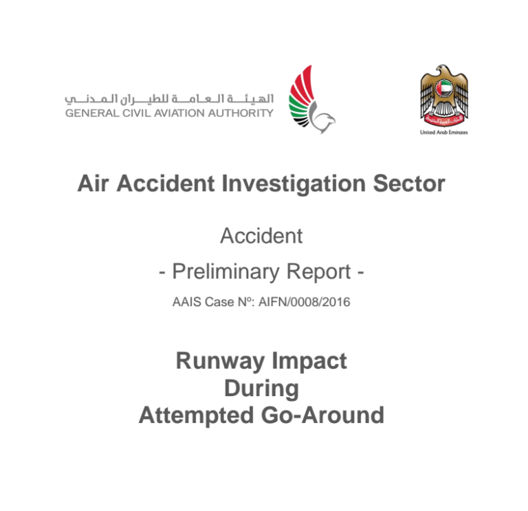 UAE Civil Aviation Authority releases preliminary report on Emirates EK521 accident