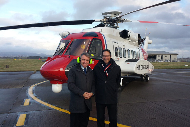 UK Transport Minister opens new £7 million search and rescue base at Prestwick Airport