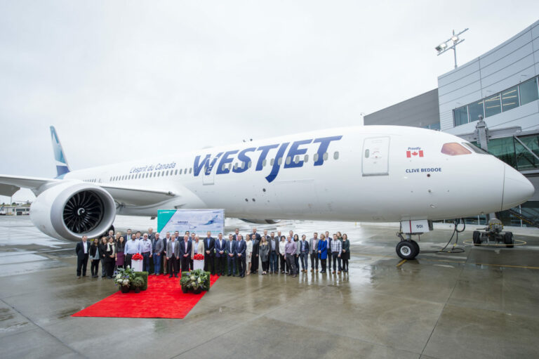 WestJet Takes Delivery of its First Boeing 787-9 Dreamliner
